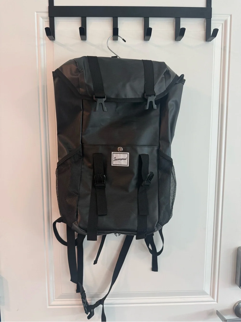 The Journeyman Bag Co. Waterproof Flap & Cinch Backpack – Black
